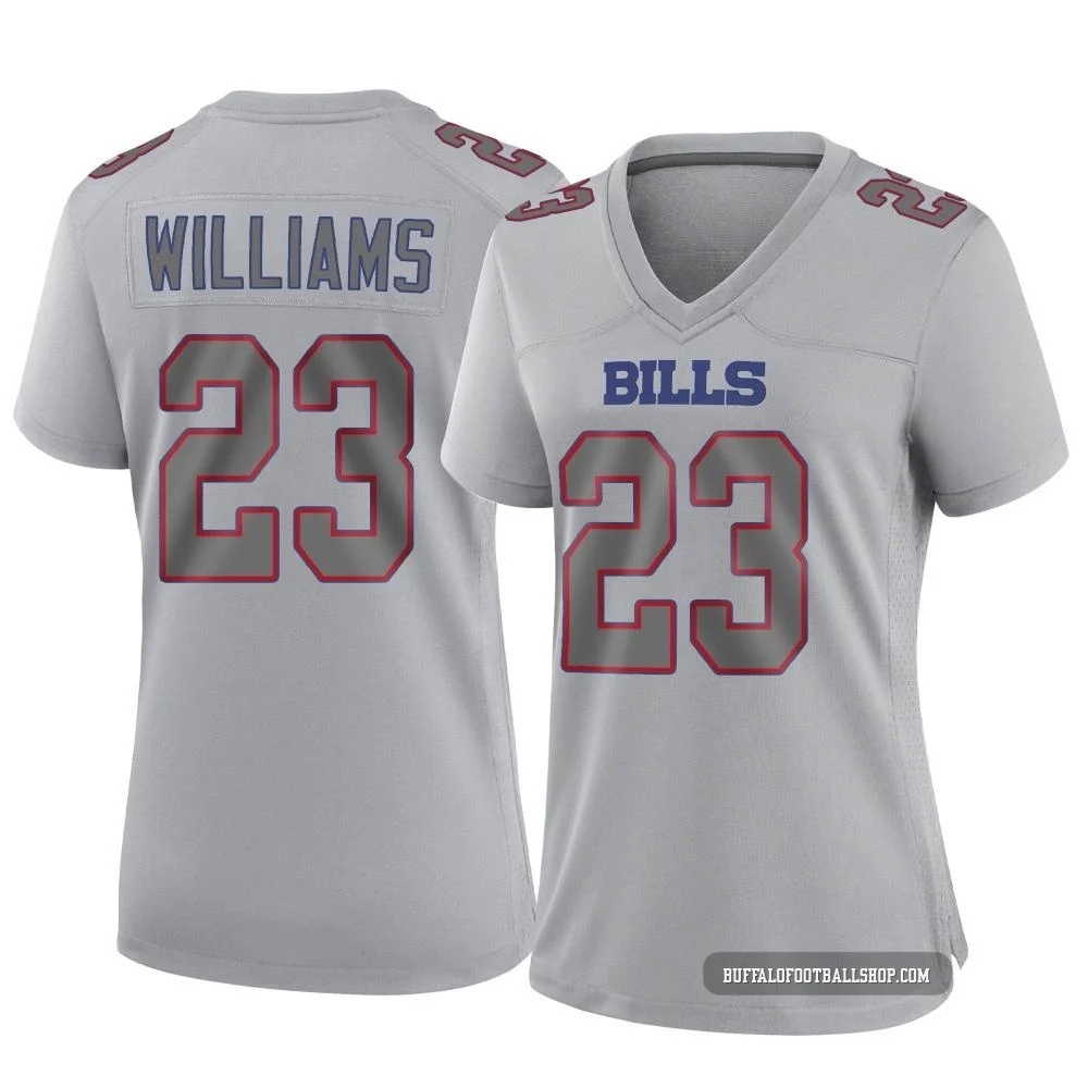 Aaron Williams ＃23 Buffalo Bills Game Gray Women's Atmosphere Fashion Jersey