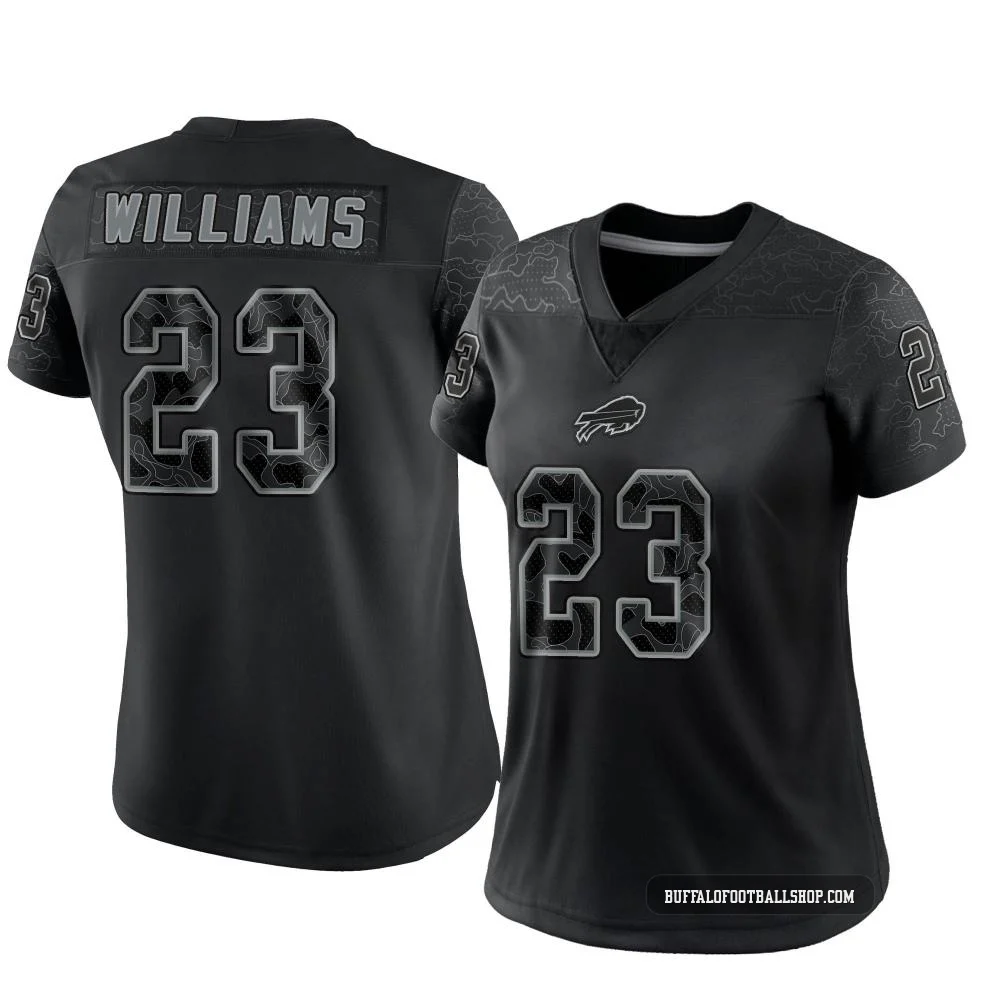 Aaron Williams ＃23 Buffalo Bills Limited Black Women's Reflective Jersey