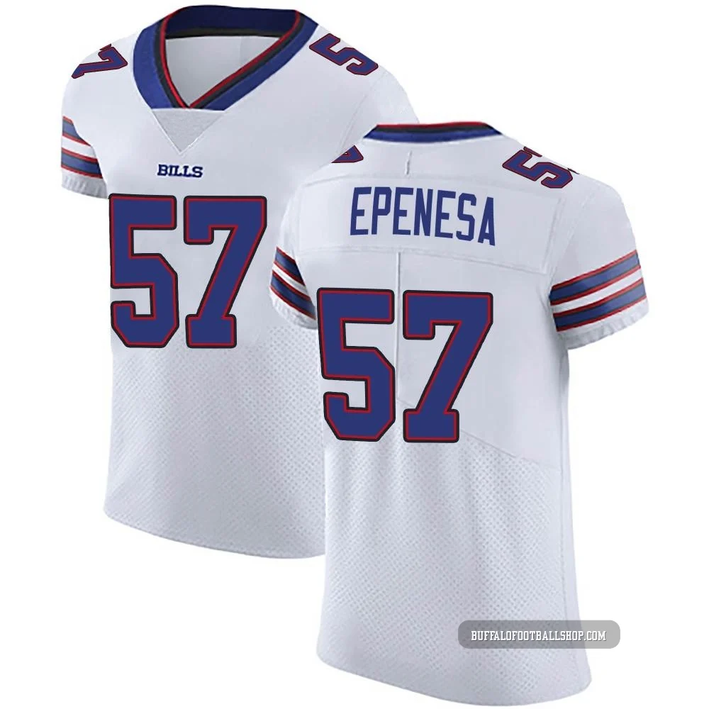 AJ Epenesa ＃57 Buffalo Bills Elite White Men's Vapor Untouchable Jersey