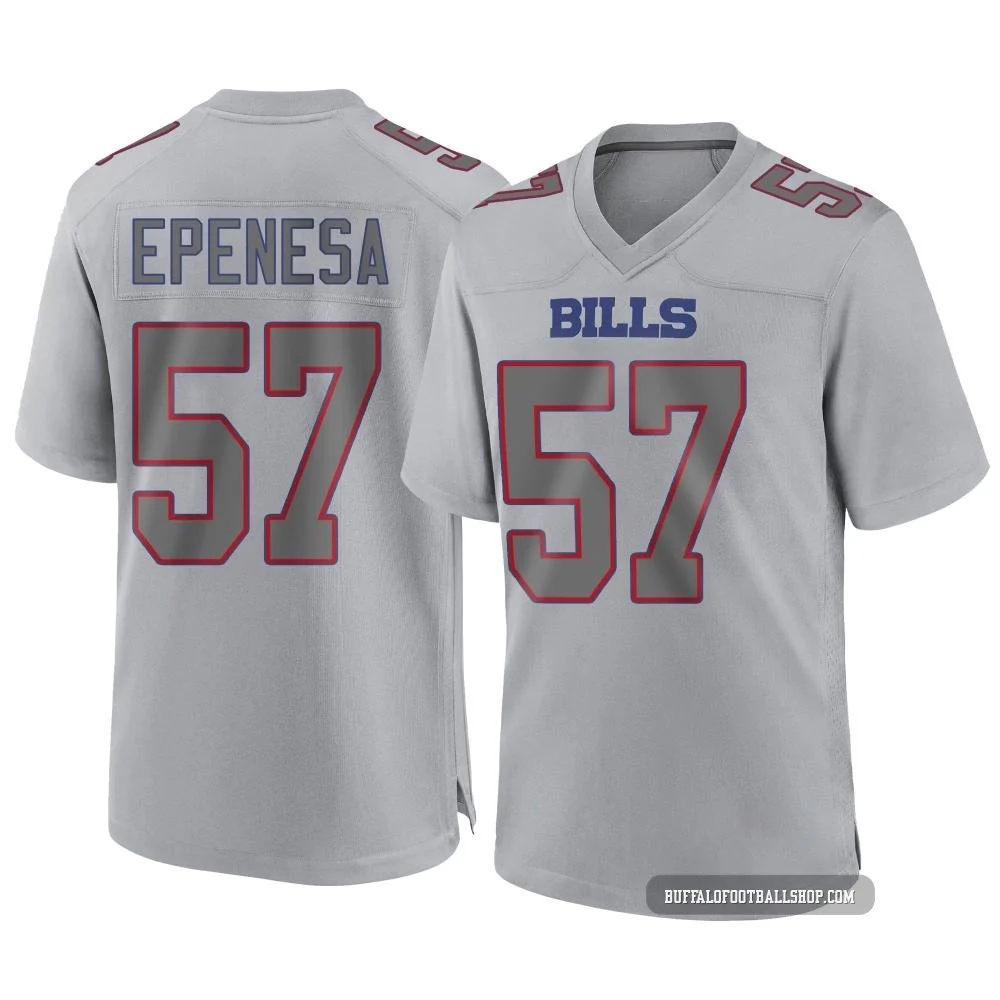 AJ Epenesa ＃57 Buffalo Bills Game Gray Men's Atmosphere Fashion Jersey