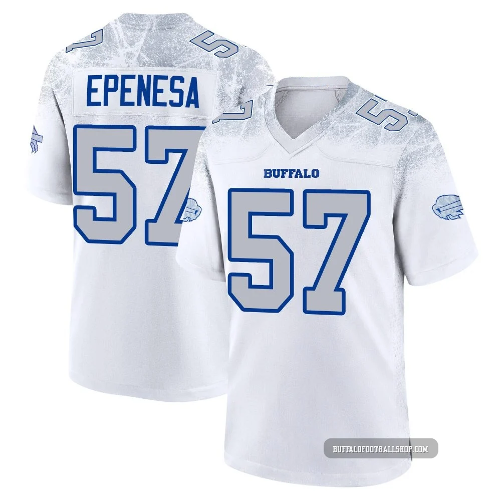 AJ Epenesa ＃57 Buffalo Bills Game White Youth 2025 Rivalries Collection Jersey