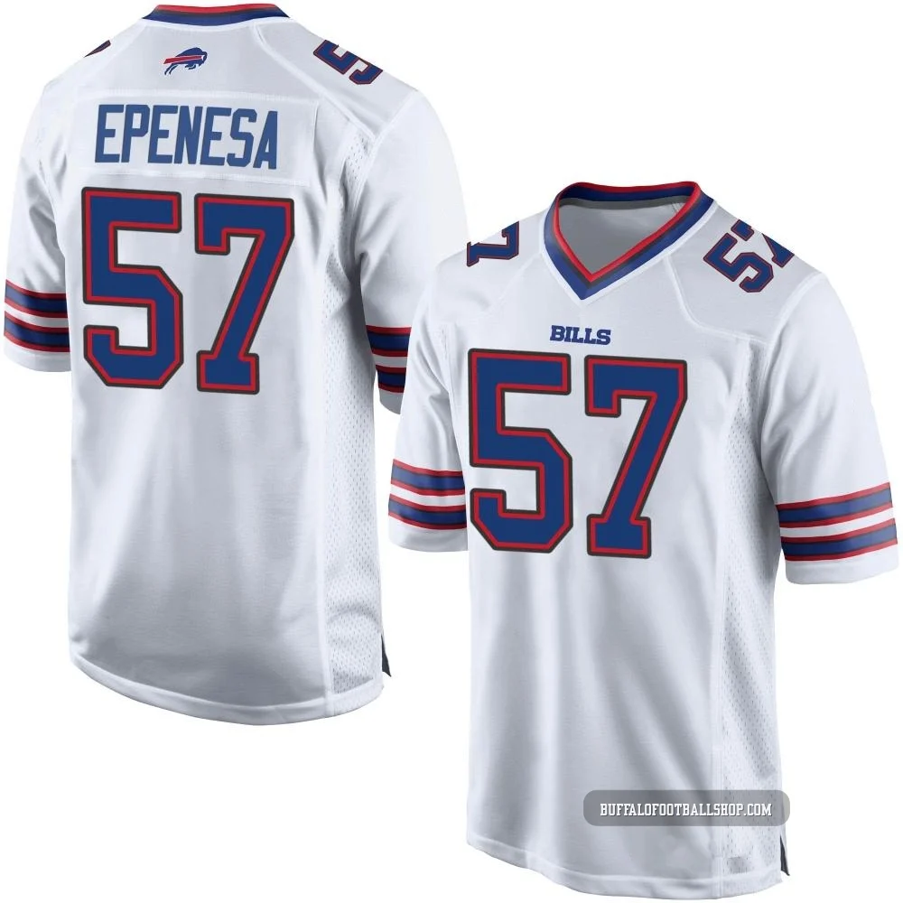 AJ Epenesa ＃57 Buffalo Bills Game White Youth Jersey