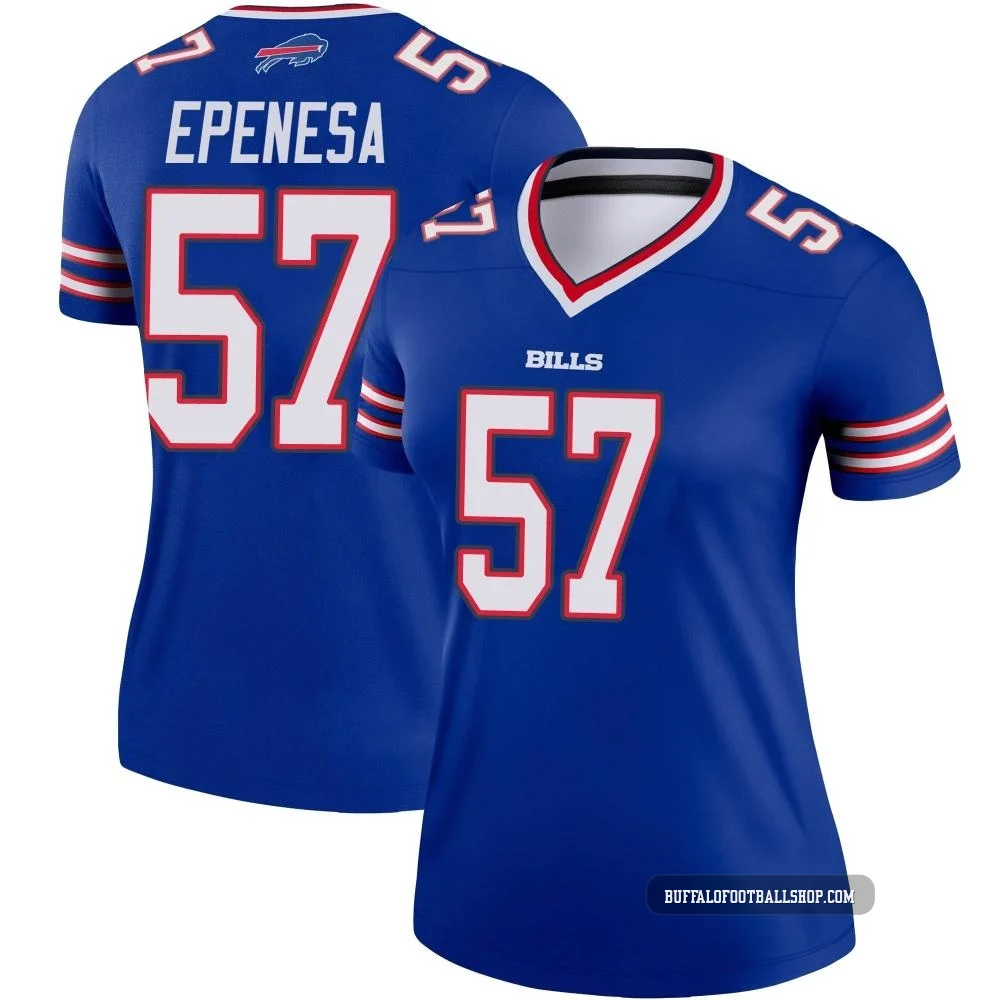 AJ Epenesa ＃57 Buffalo Bills Legend Royal Women's Jersey