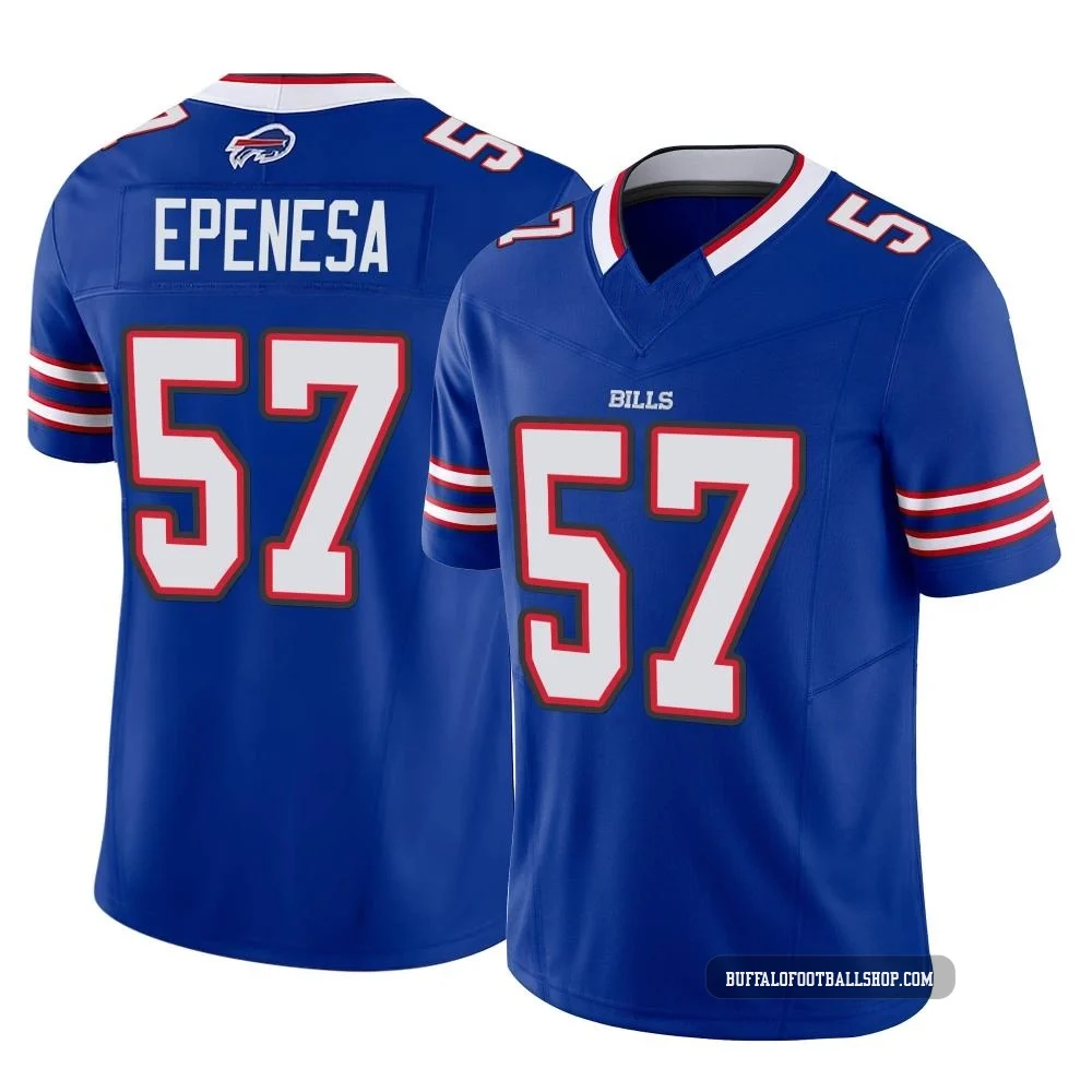 AJ Epenesa ＃57 Buffalo Bills Limited Royal Youth Vapor F.U.S.E. Jersey