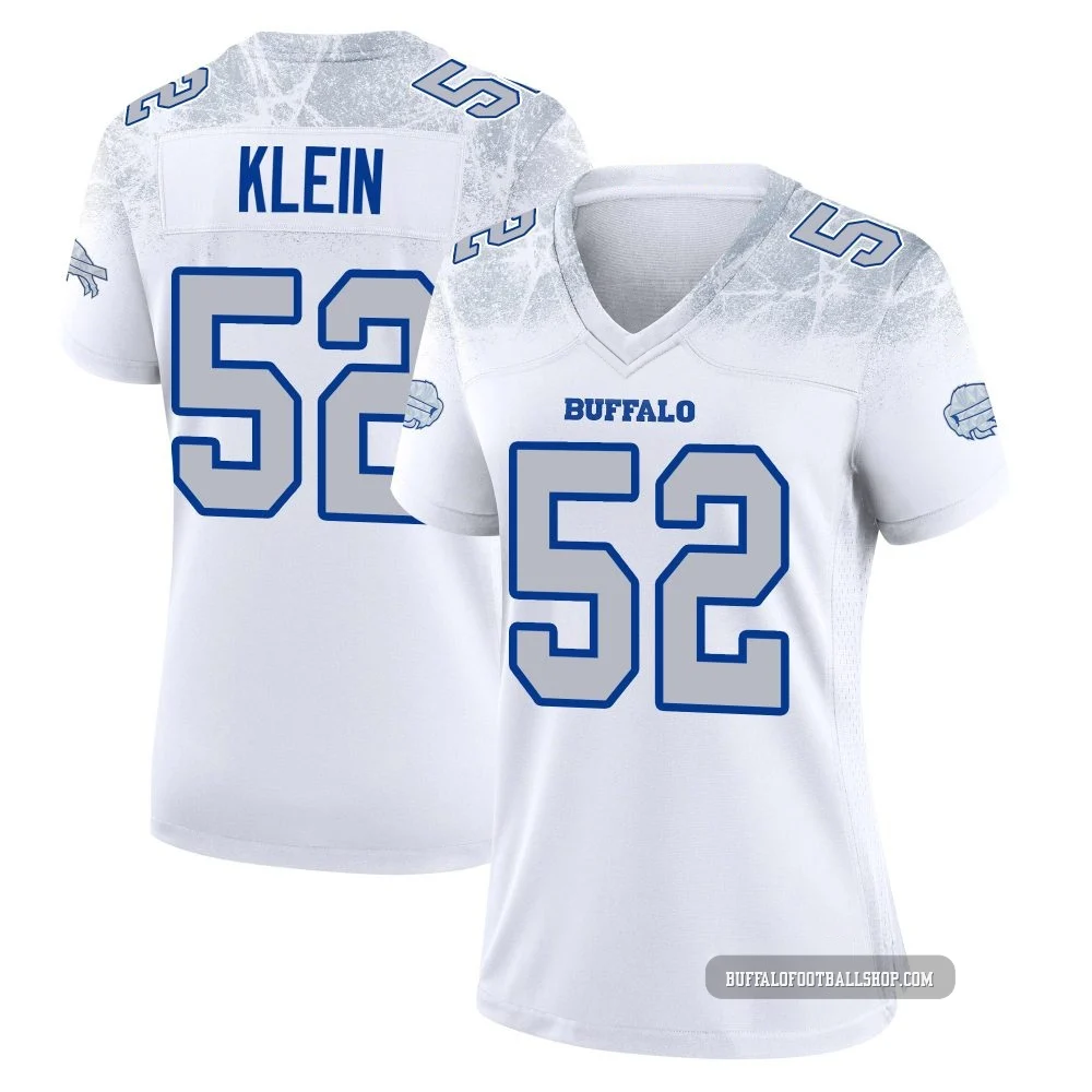 A.J. Klein ＃52 Buffalo Bills Game White Women's 2025 Rivalries Collection Jersey