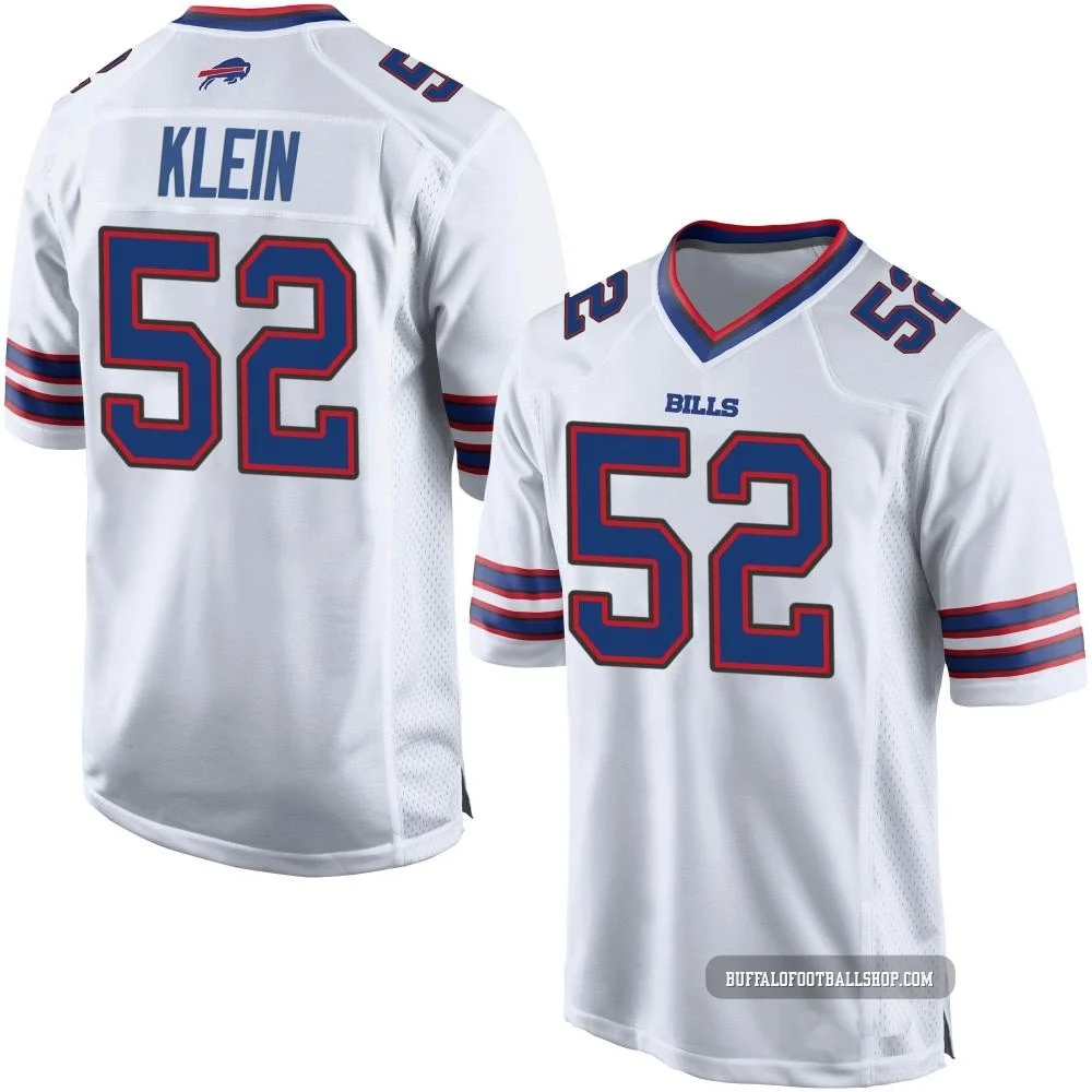 A.J. Klein ＃52 Buffalo Bills Game White Youth Jersey