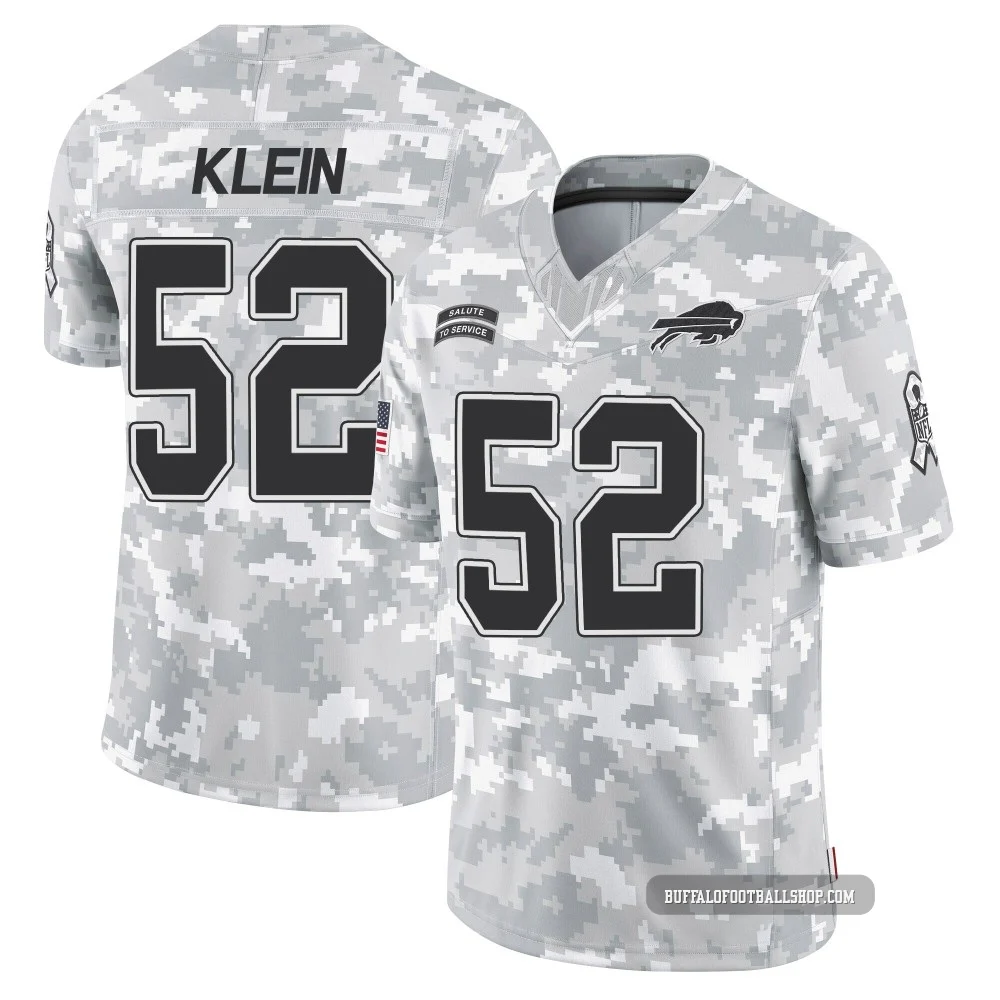 A.J. Klein ＃52 Buffalo Bills Limited Arctic Camo Men's 2024 Salute to Service Jersey