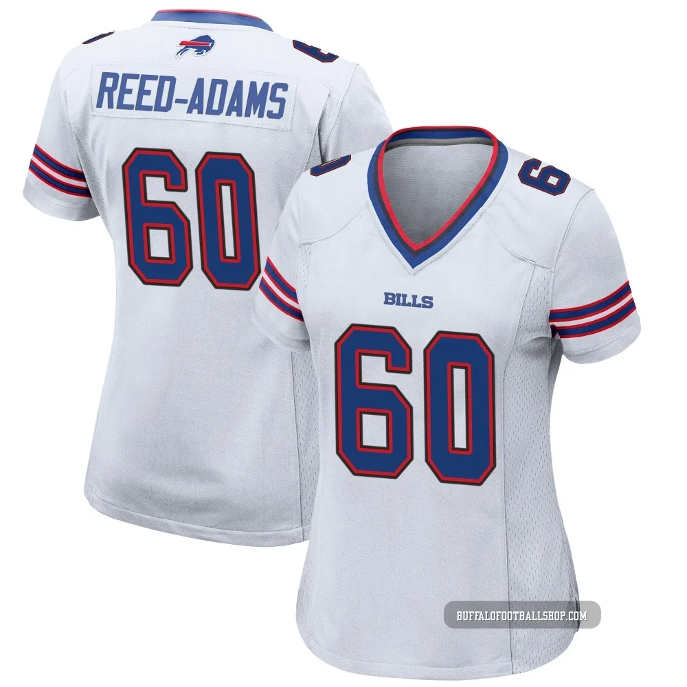 Ar'maj Reed-Adams ＃60 Buffalo Bills Game White Women's Jersey