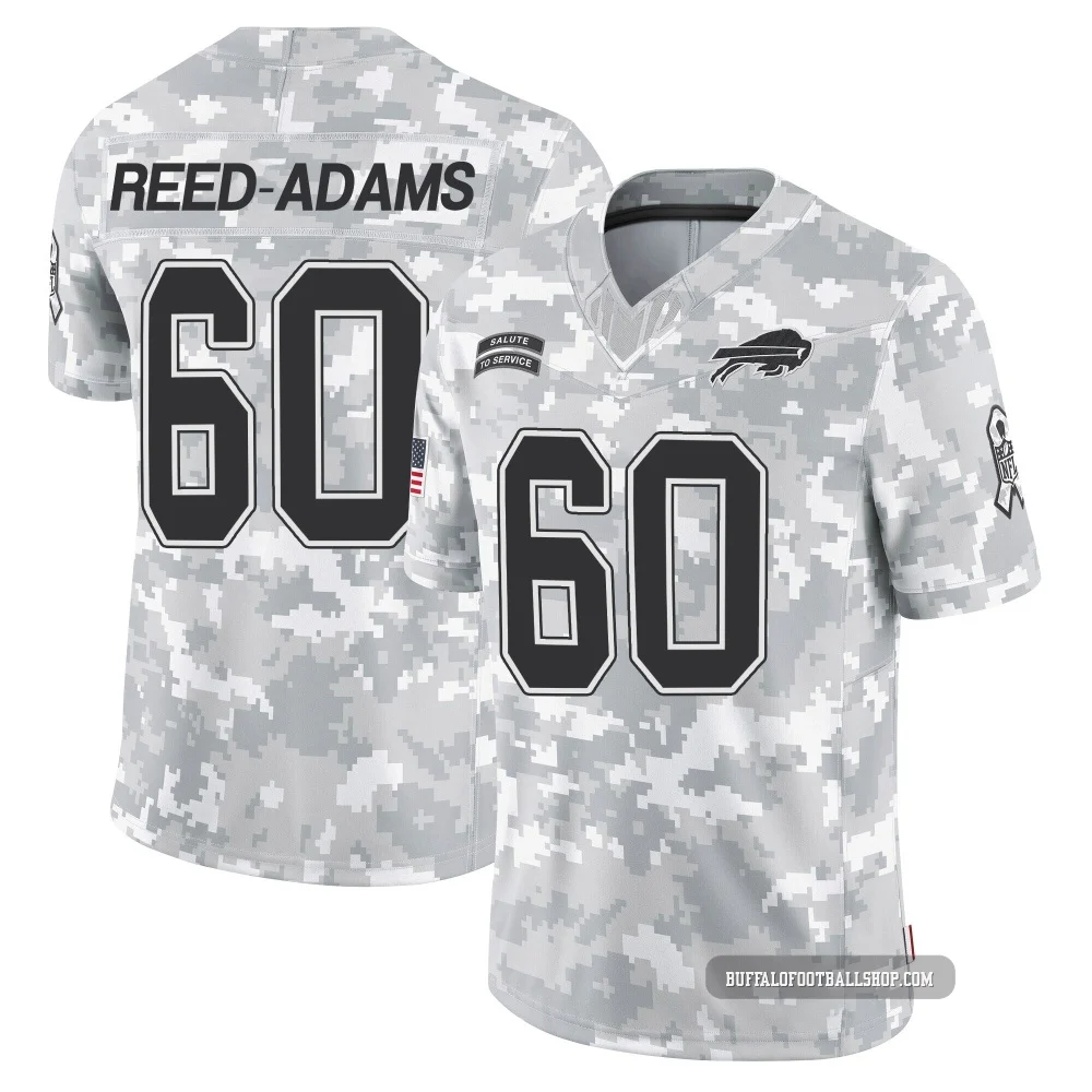Ar'maj Reed-Adams ＃60 Buffalo Bills Limited Arctic Camo Men's 2024 Salute to Service Jersey