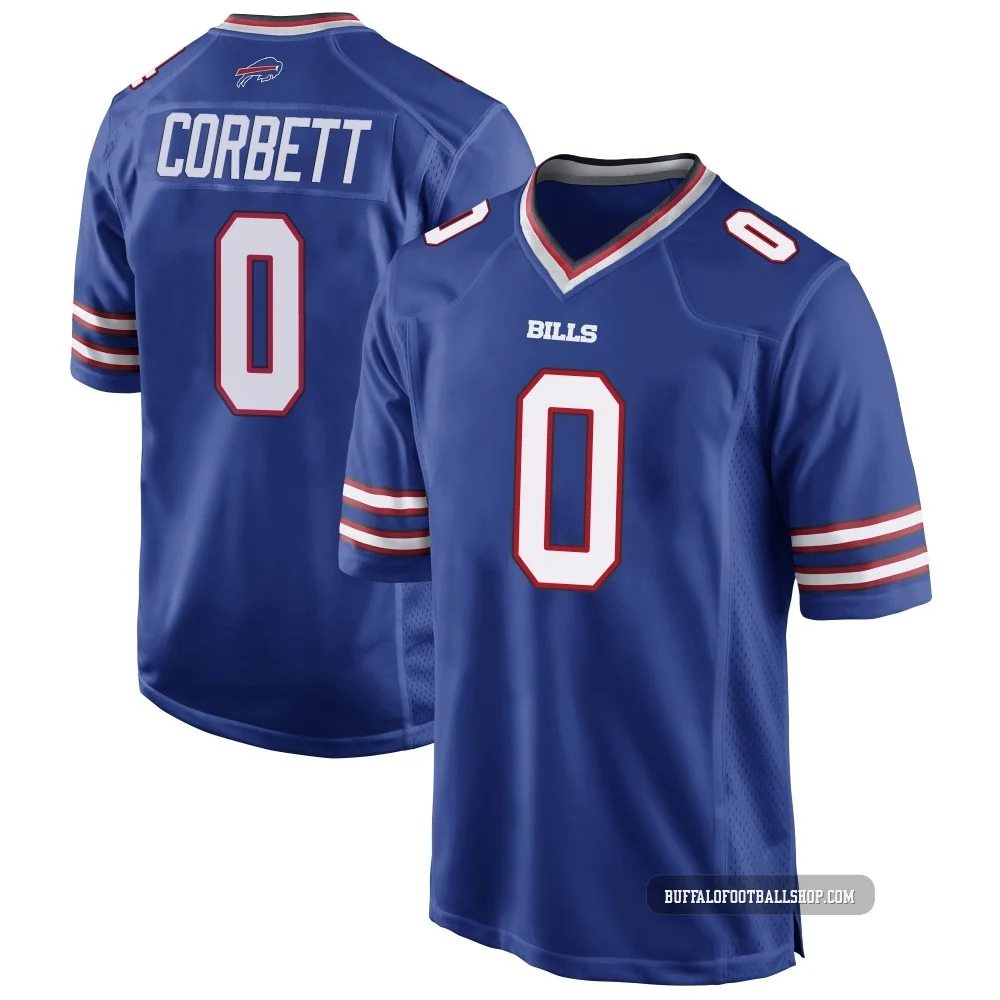 Austin Corbett ＃0 Buffalo Bills Game Royal Blue Men's Team Color Jersey