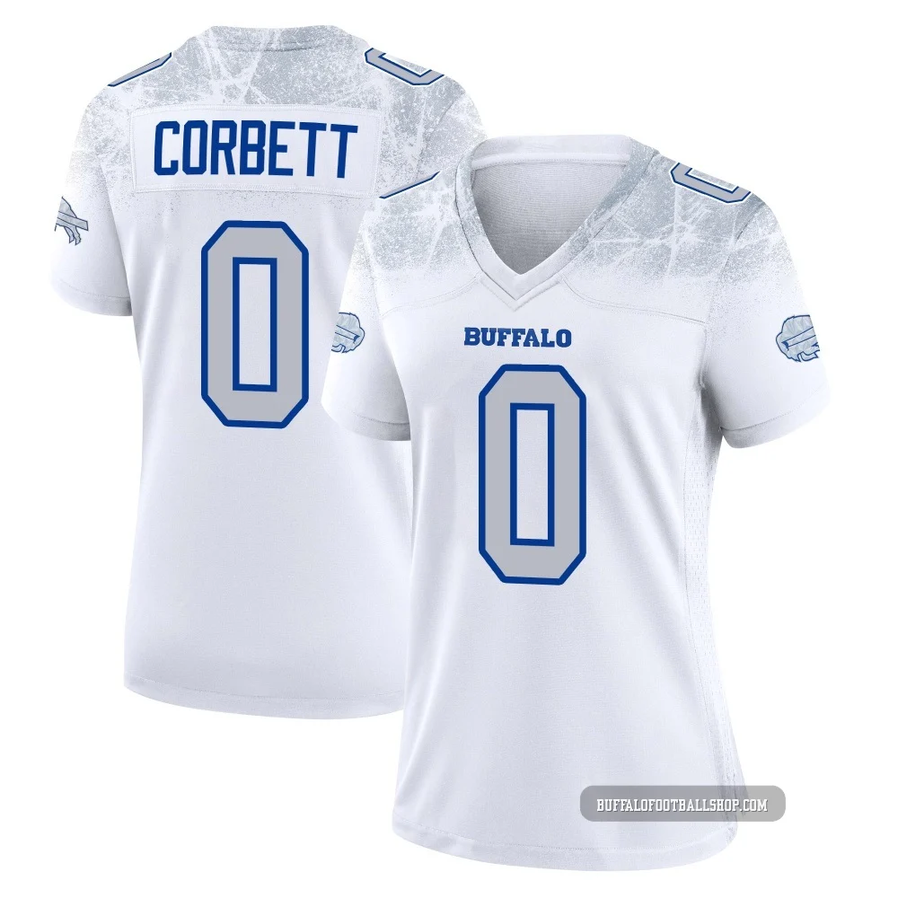 Austin Corbett ＃0 Buffalo Bills Game White Women's 2025 Rivalries Collection Jersey