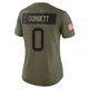 Austin Corbett ＃0 Buffalo Bills Limited Olive Women's 2025 Salute to Service Jersey