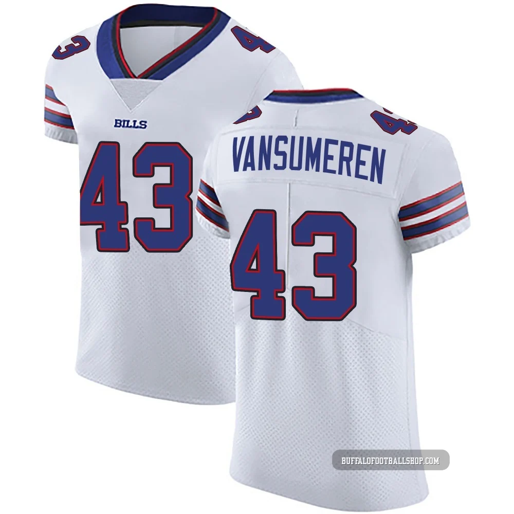 Ben VanSumeren ＃43 Buffalo Bills Elite White Men's Vapor Untouchable Jersey