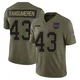 Ben VanSumeren ＃43 Buffalo Bills Limited Olive Men's 2025 Salute to Service Jersey