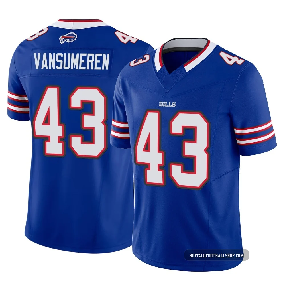Ben VanSumeren ＃43 Buffalo Bills Limited Royal Men's Vapor F.U.S.E. Jersey