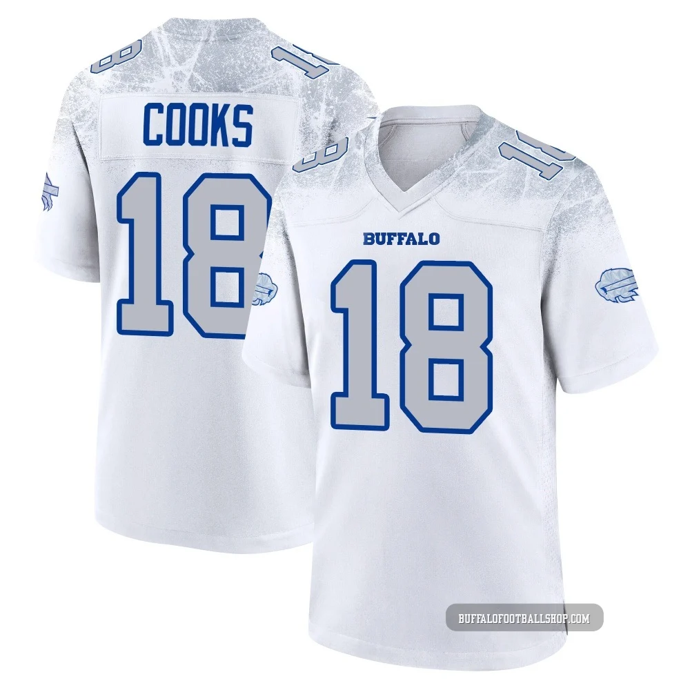 Brandin Cooks ＃18 Buffalo Bills Game White Youth 2025 Rivalries Collection Jersey