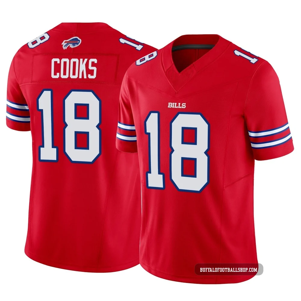 Brandin Cooks ＃18 Buffalo Bills Limited Red Men's Vapor F.U.S.E. Jersey