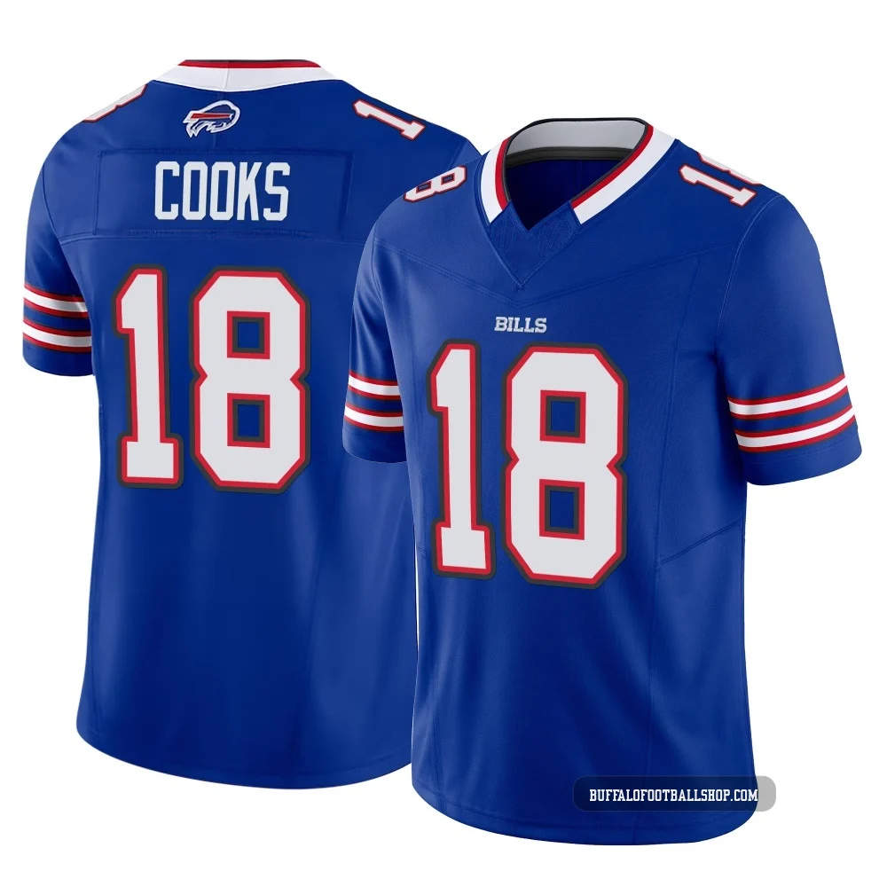 Brandin Cooks ＃18 Buffalo Bills Limited Royal Men's Vapor F.U.S.E. Jersey