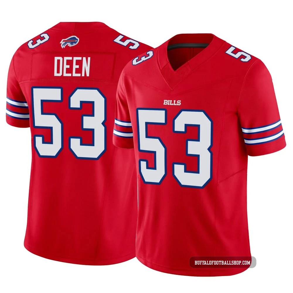 Branson Deen ＃53 Buffalo Bills Limited Red Men's Vapor F.U.S.E. Jersey