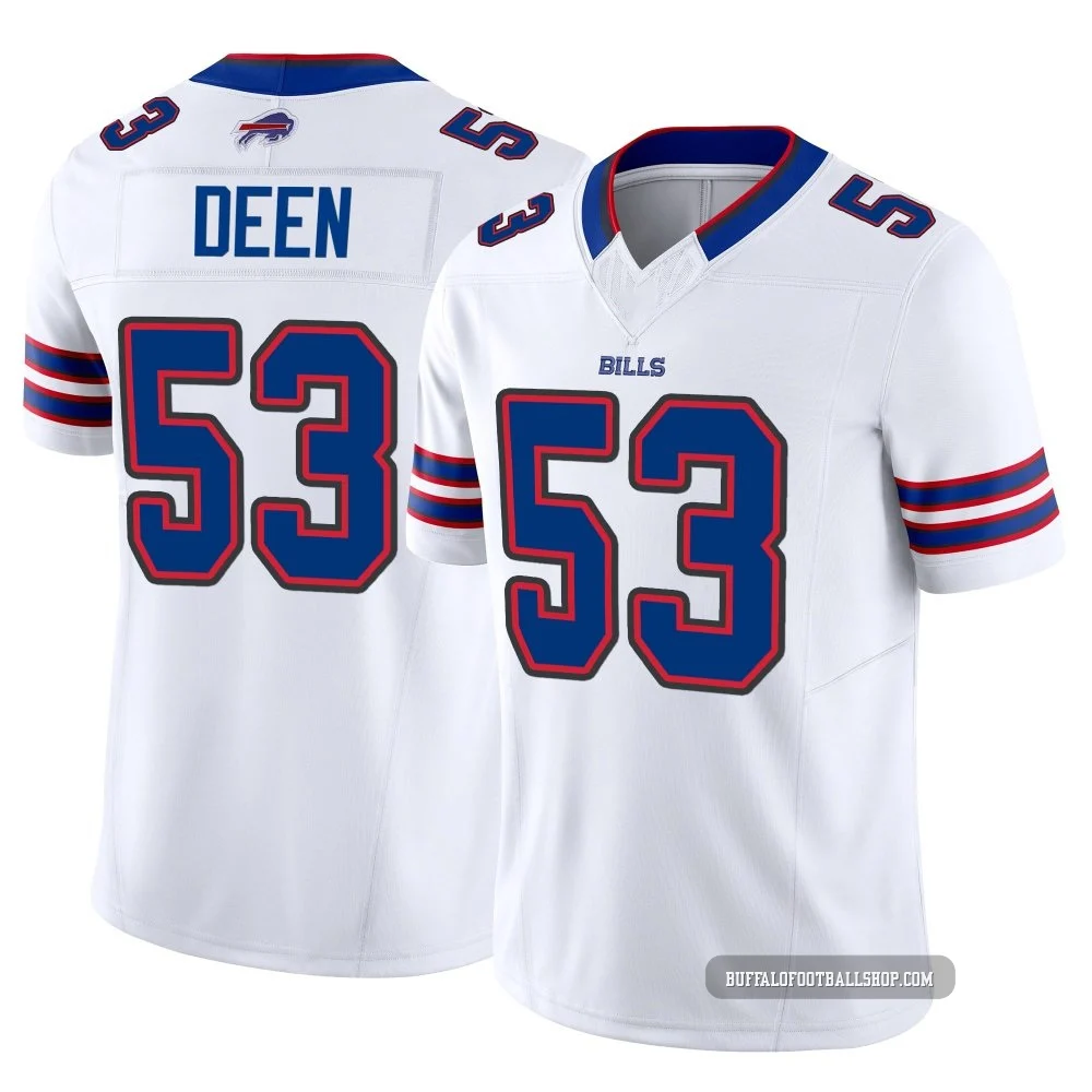 Branson Deen ＃53 Buffalo Bills Limited White Men's Vapor F.U.S.E. Jersey