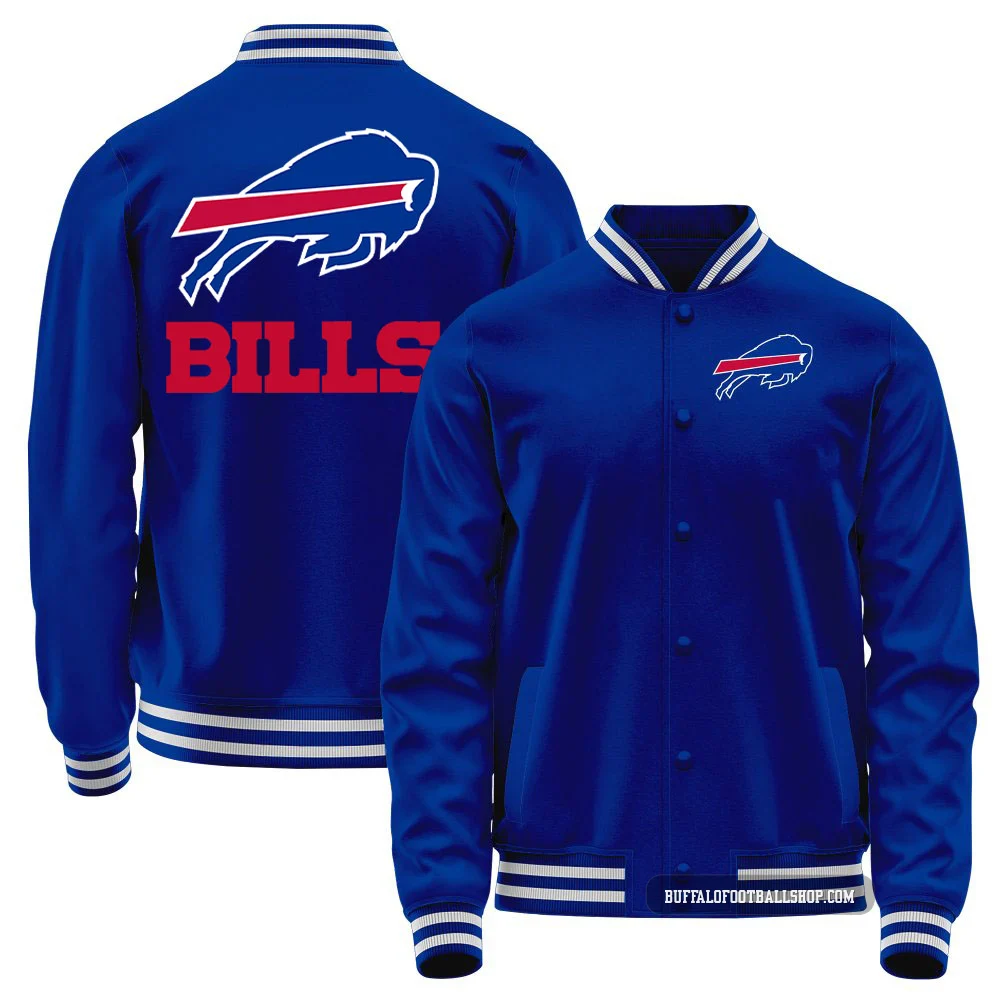 Buffalo Bills Blue Men's Full-Snap Jacket