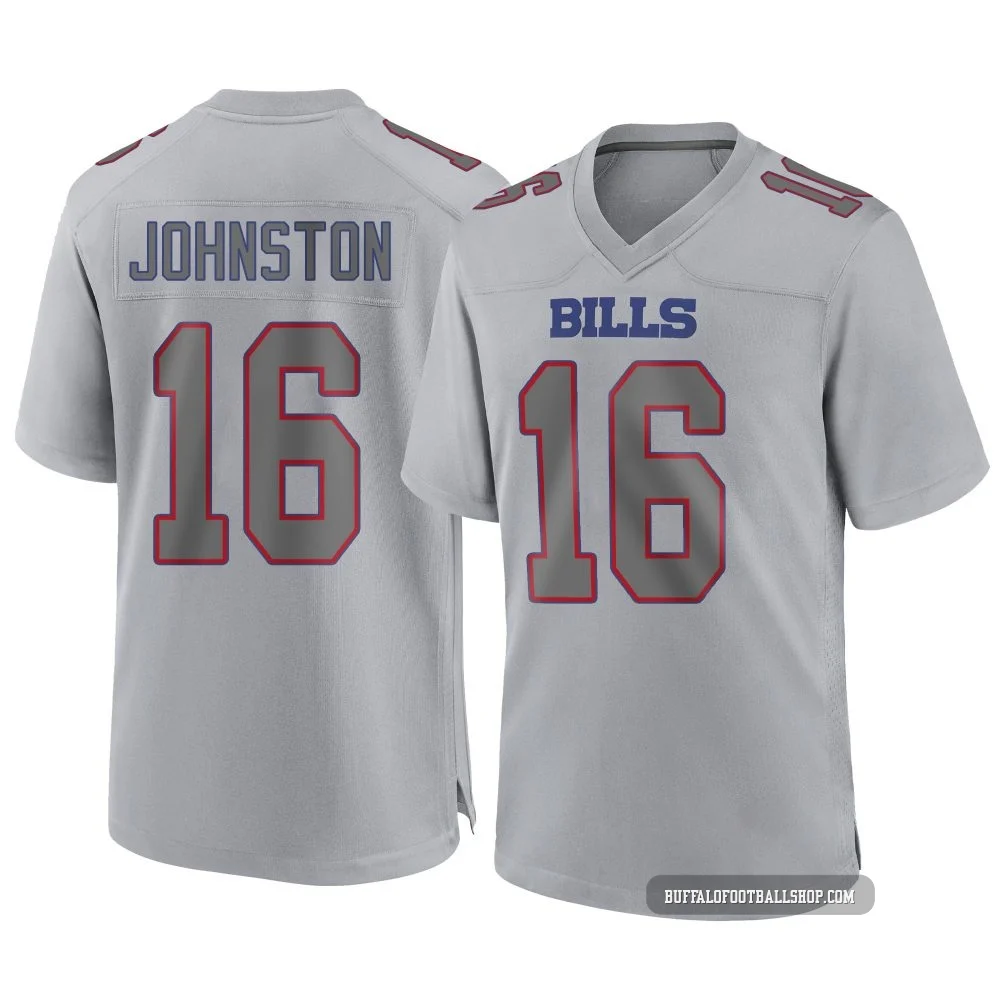 Cameron Johnston ＃16 Buffalo Bills Game Gray Men's Atmosphere Fashion Jersey
