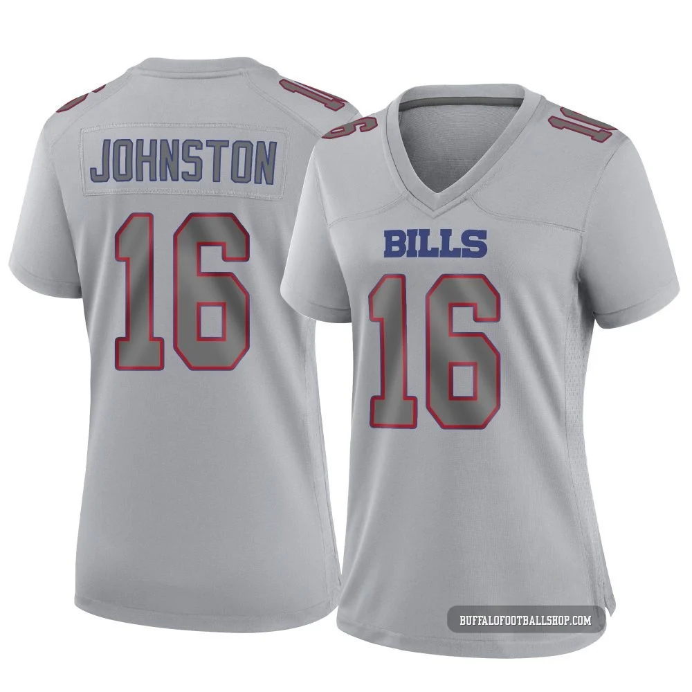 Cameron Johnston ＃16 Buffalo Bills Game Gray Women's Atmosphere Fashion Jersey