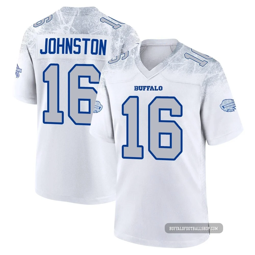Cameron Johnston ＃16 Buffalo Bills Game White Men's 2025 Rivalries Collection Jersey
