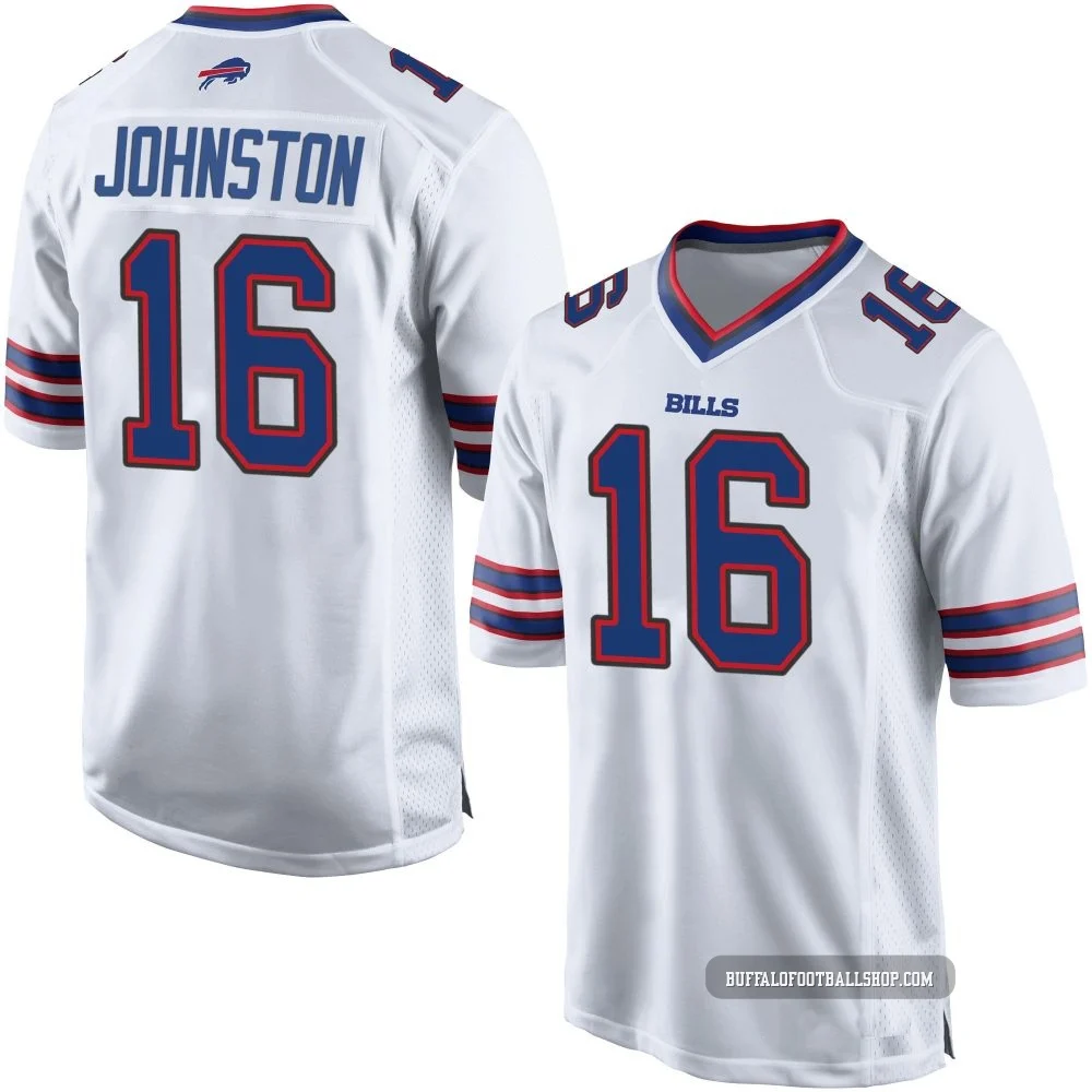 Cameron Johnston ＃16 Buffalo Bills Game White Youth Jersey