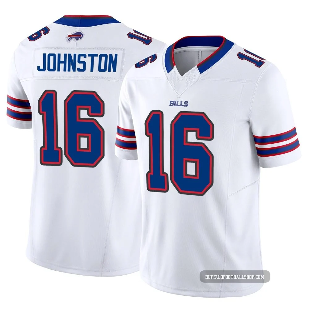 Cameron Johnston ＃16 Buffalo Bills Limited White Men's Vapor F.U.S.E. Jersey