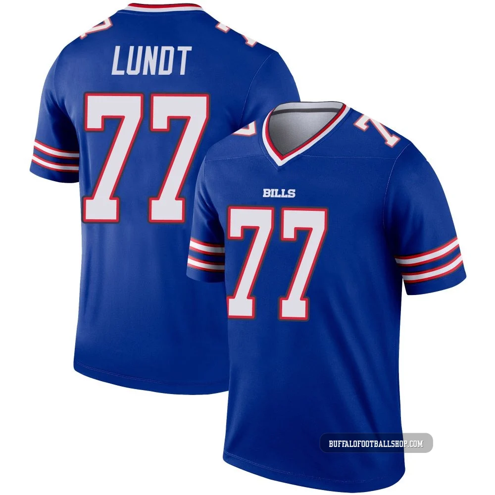 Chase Lundt ＃77 Buffalo Bills Legend Royal Youth Jersey