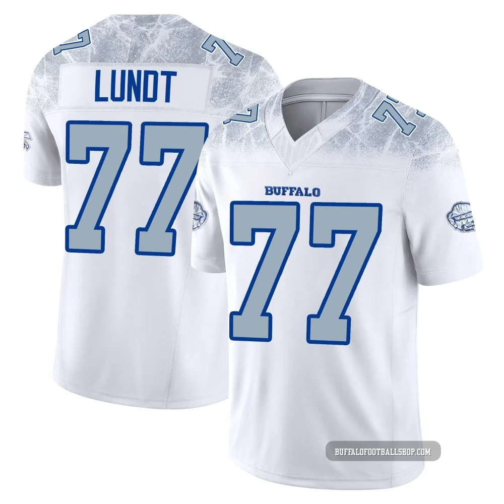 Chase Lundt ＃77 Buffalo Bills Limited White Men's 2025 Rivalries Collection Jersey