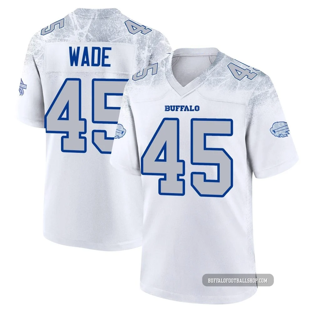 Christian Wade ＃45 Buffalo Bills Game White Youth 2025 Rivalries Collection Jersey