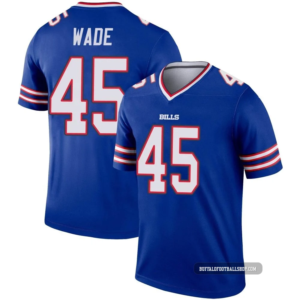 Christian Wade ＃45 Buffalo Bills Legend Royal Youth Inverted Jersey