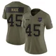 Christian Wade ＃45 Buffalo Bills Limited Olive Women's 2025 Salute to Service Jersey