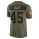 Christian Wade ＃45 Buffalo Bills Limited Olive Youth 2025 Salute to Service Jersey