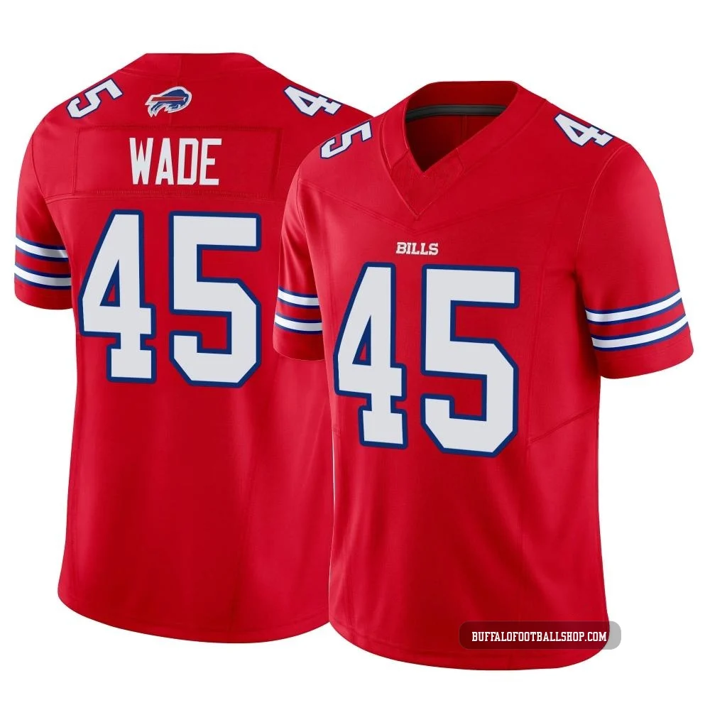 Christian Wade ＃45 Buffalo Bills Limited Red Youth Vapor F.U.S.E. Jersey