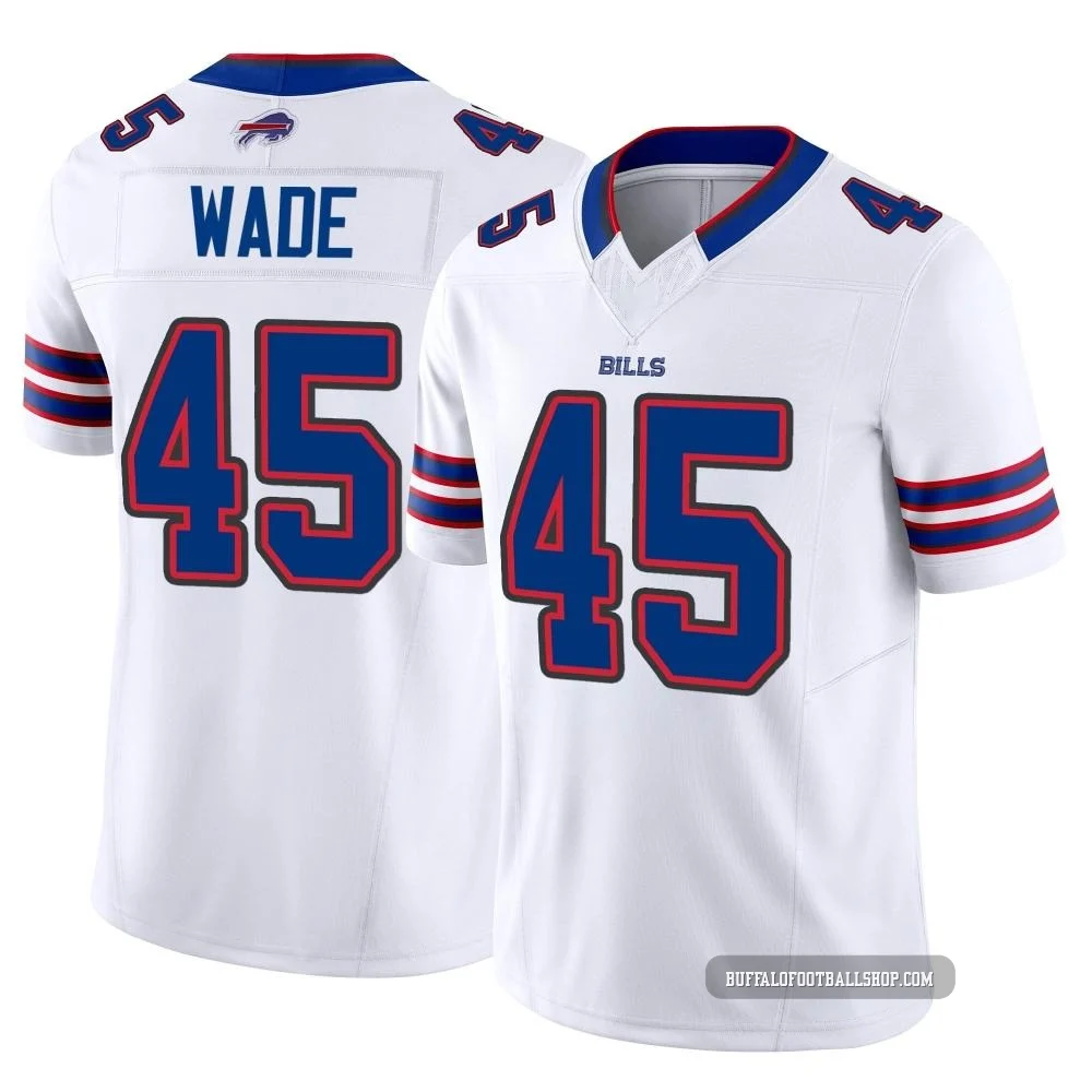 Christian Wade ＃45 Buffalo Bills Limited White Men's Vapor F.U.S.E. Jersey