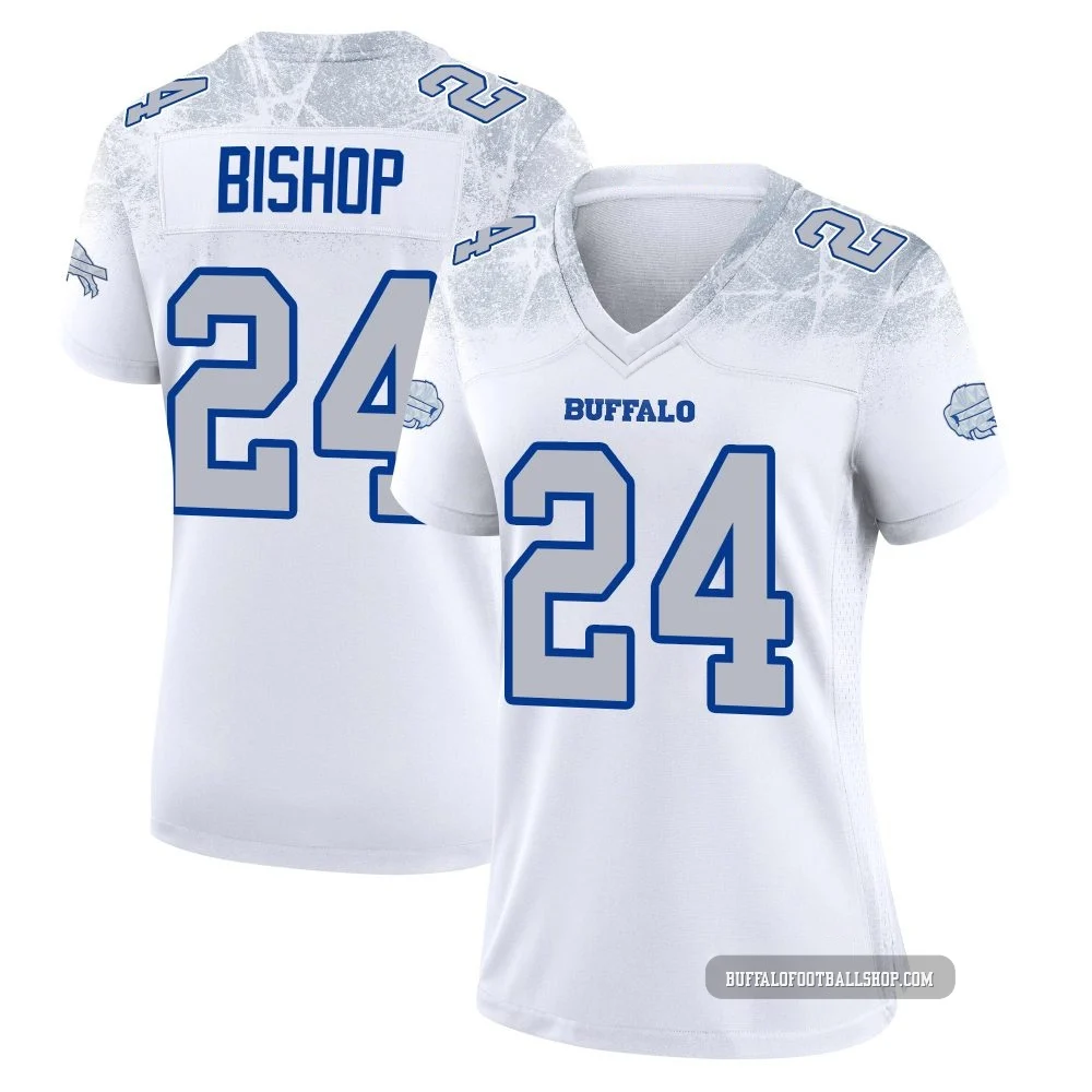 Cole Bishop ＃24 Buffalo Bills Game White Women's 2025 Rivalries Collection Jersey