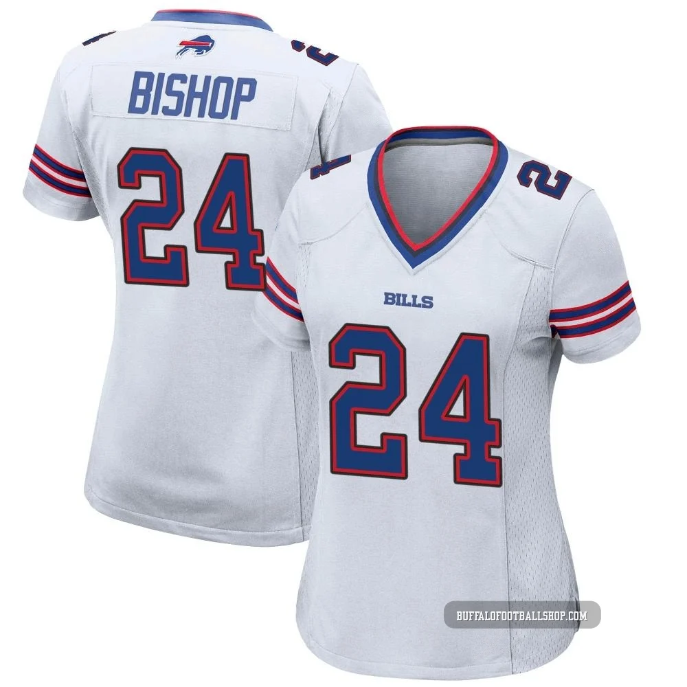 Cole Bishop ＃24 Buffalo Bills Game White Women's Jersey