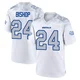 Cole Bishop ＃24 Buffalo Bills Game White Youth 2025 Rivalries Collection Jersey