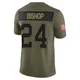 Cole Bishop ＃24 Buffalo Bills Limited Olive Youth 2025 Salute to Service Jersey