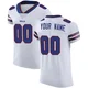 Custom ＃00 Buffalo Bills Elite White Men's Vapor Untouchable Jersey