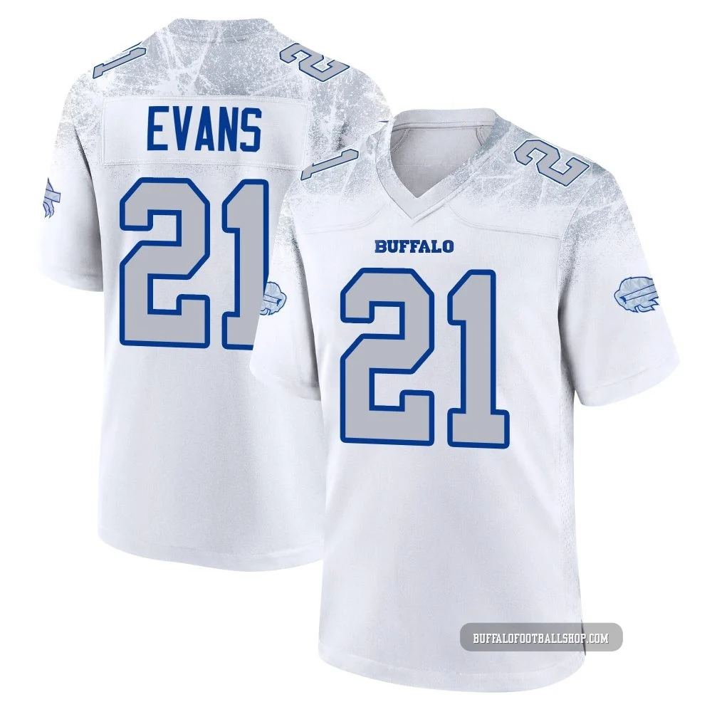 Darrynton Evans ＃21 Buffalo Bills Game White Youth 2025 Rivalries Collection Jersey