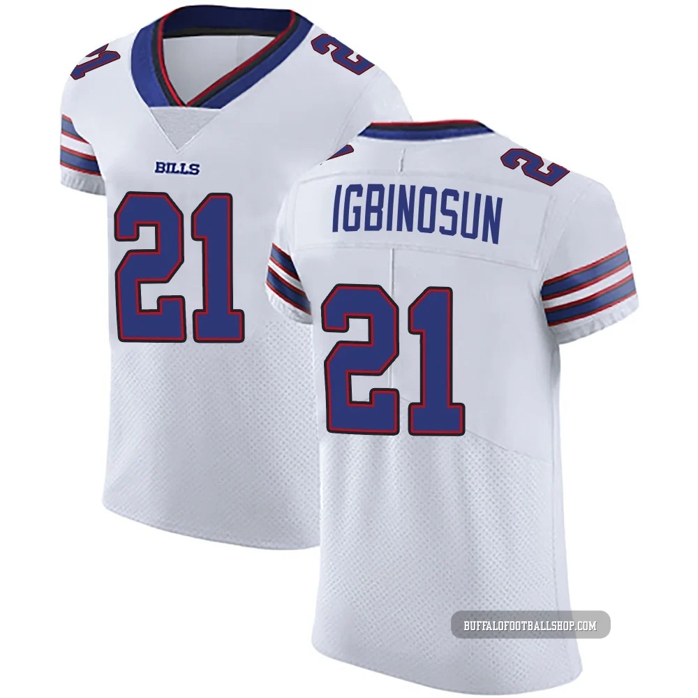 Davison Igbinosun ＃21 Buffalo Bills Elite White Men's Vapor Untouchable Jersey