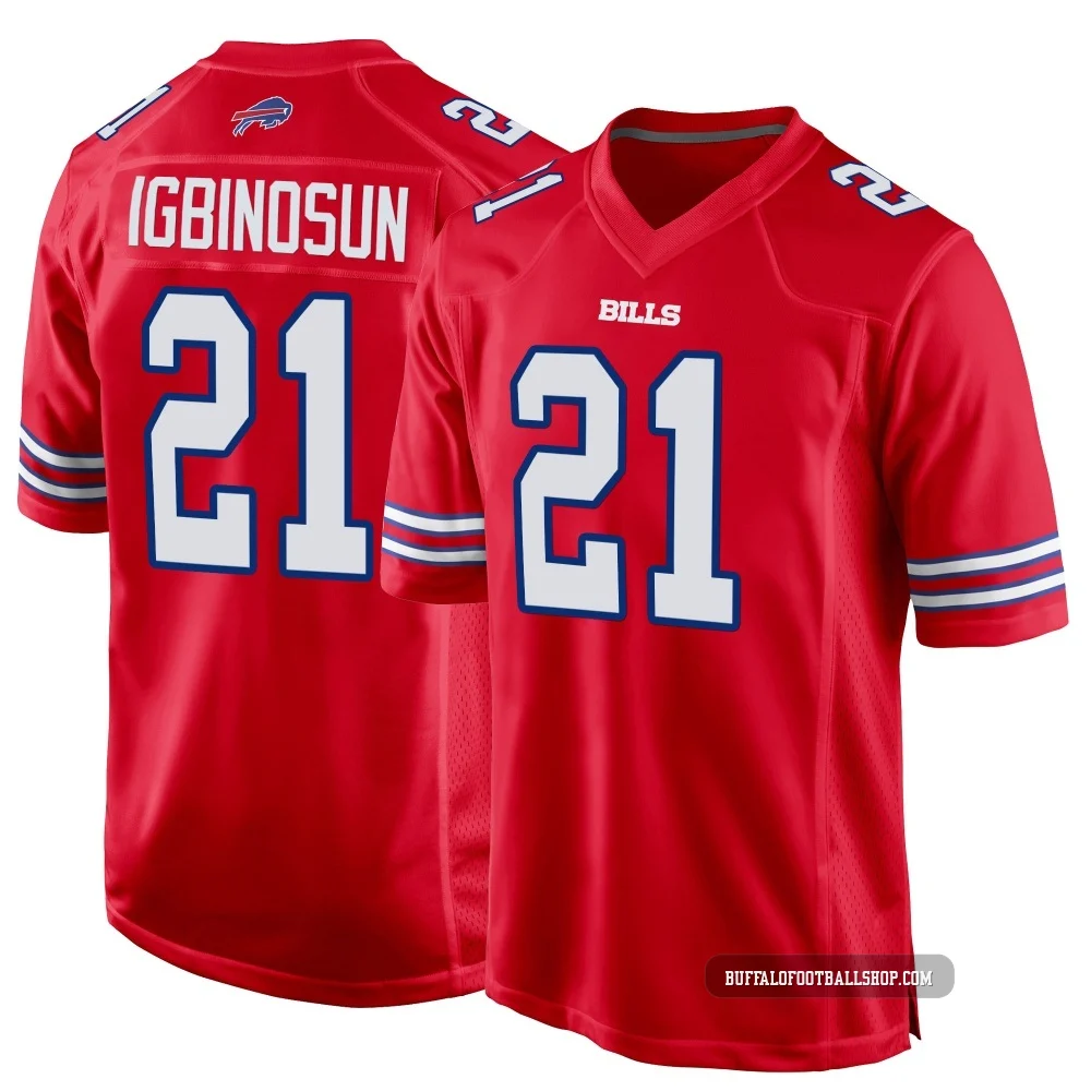 Davison Igbinosun ＃21 Buffalo Bills Game Red Men's Alternate Jersey