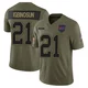 Davison Igbinosun ＃21 Buffalo Bills Limited Olive Men's 2025 Salute to Service Jersey