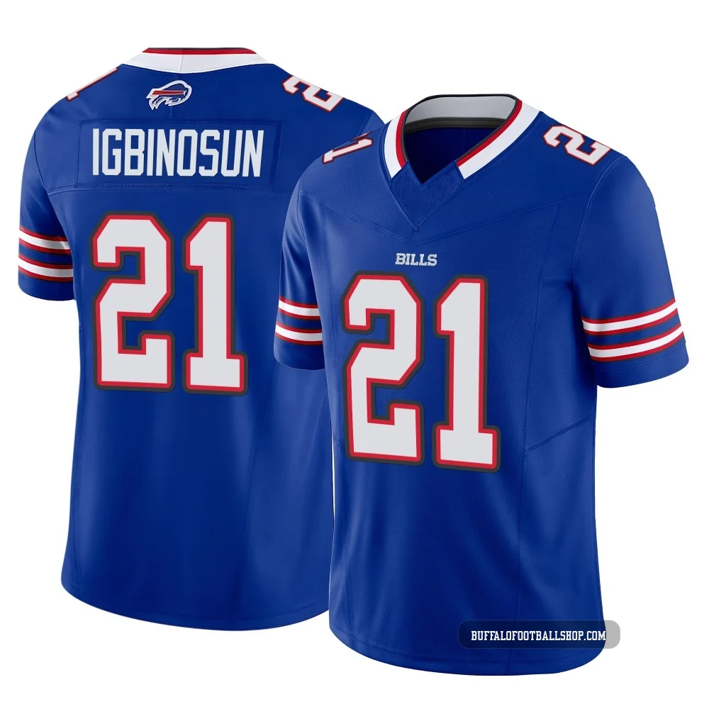 Davison Igbinosun ＃21 Buffalo Bills Limited Royal Men's Vapor F.U.S.E. Jersey