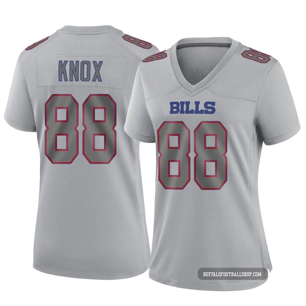 Dawson Knox ＃88 Buffalo Bills Game Gray Women's Atmosphere Fashion Jersey