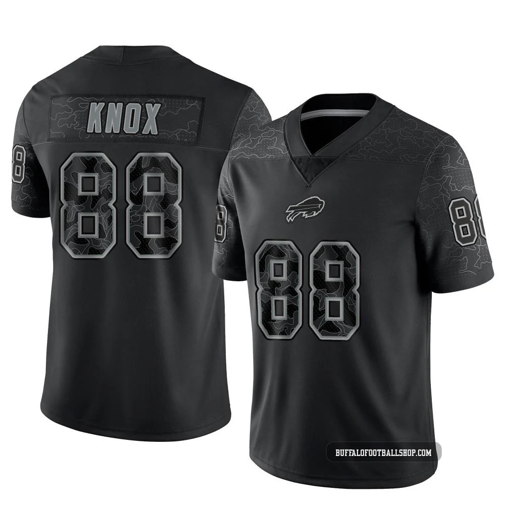 Dawson Knox ＃88 Buffalo Bills Limited Black Youth Reflective Jersey